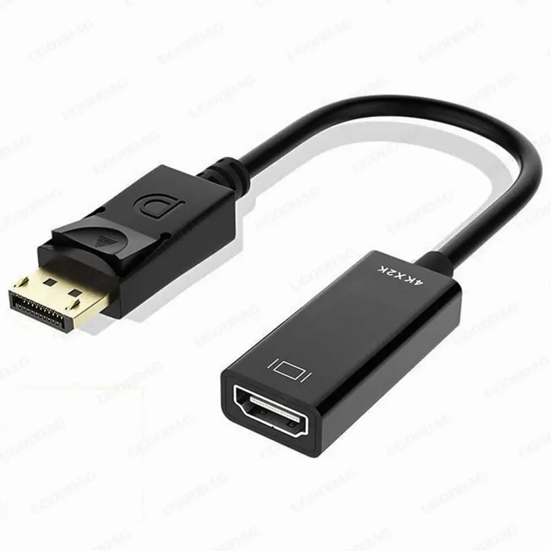 Displayport to HDMI-Compatible Adapter DP Male to 4K 1080P HDTV Female Converter with Audio for HP Asus HD Monitors Projectors