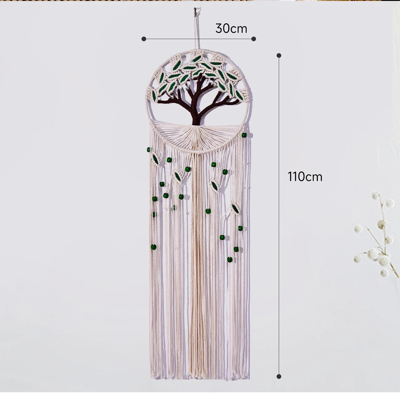 Tree of Life Macrame Wall Hanging Boho Handmade Woven Tapestry Wall Decor Art Living Room Macrame Tapestry Boho Decor