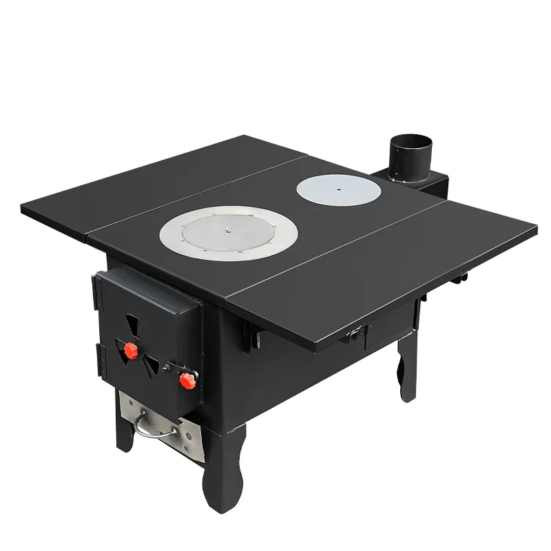 

Customizable Firewood Stove Household Firewood-burning Large Pot Table Rural Smokeless Mobile Soil Stove Portable