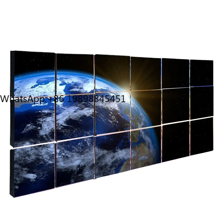 จอวิดีโอวอลล์แบบเต็มสี HD P1.9 พิกเซลขนาดเล็ก สำหรับใช้งานเชิงพาณิชย์ พร้อมโครงตู้แบบหมุน ป้ายดิจิทัลสำหรับโฆษณา จอแสดงผล LED