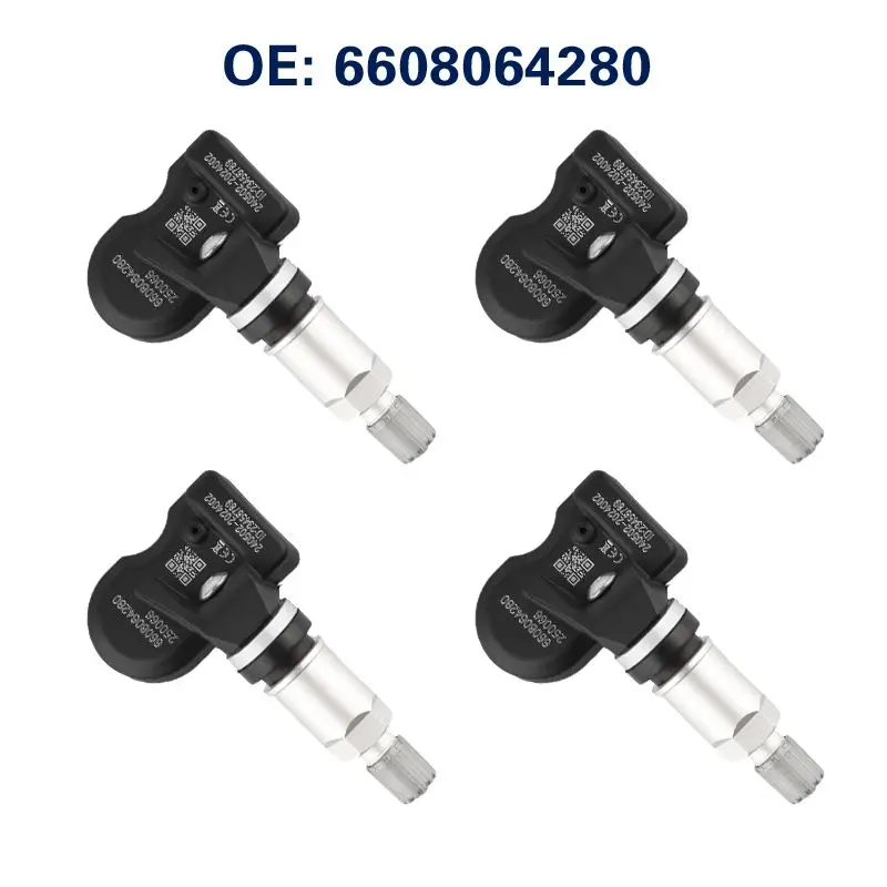 Sensor TPMS para pressão dos pneus, acessórios para Geely Galaxy, Okavango, Atlas, 6608064280, 4pcs