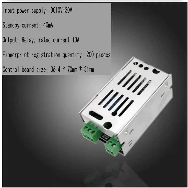 K215 Fingerprint Access Control Board Imported Chip Electric Car Start Switch Relay Contact Output