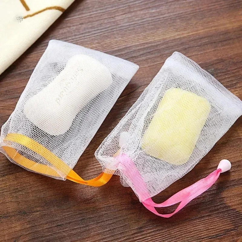 1-100 قطعة شبكة رغوة الوجه التوقف الحقيبة للحلاقة كريم مولد رغوة غنية غسل الوجه غسل الجسم حمام الملحقات #4