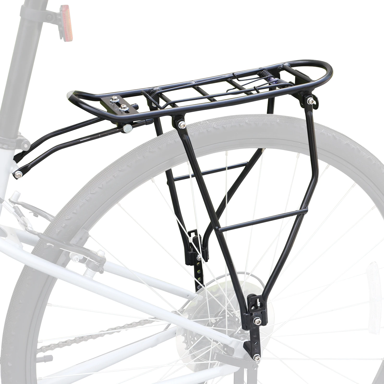 ZUKKA Bicycle Rack Height Adjustable Bike Cargo Rack Rear Bike Carrier For Cycling Suits for 700C/24-28 Inch Bike