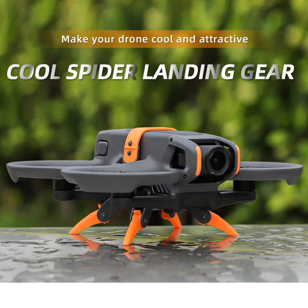 

Suitable for DJI Avata 2 third gear adjustable heightening tripod, spider bionic structure stable and anti-rollover