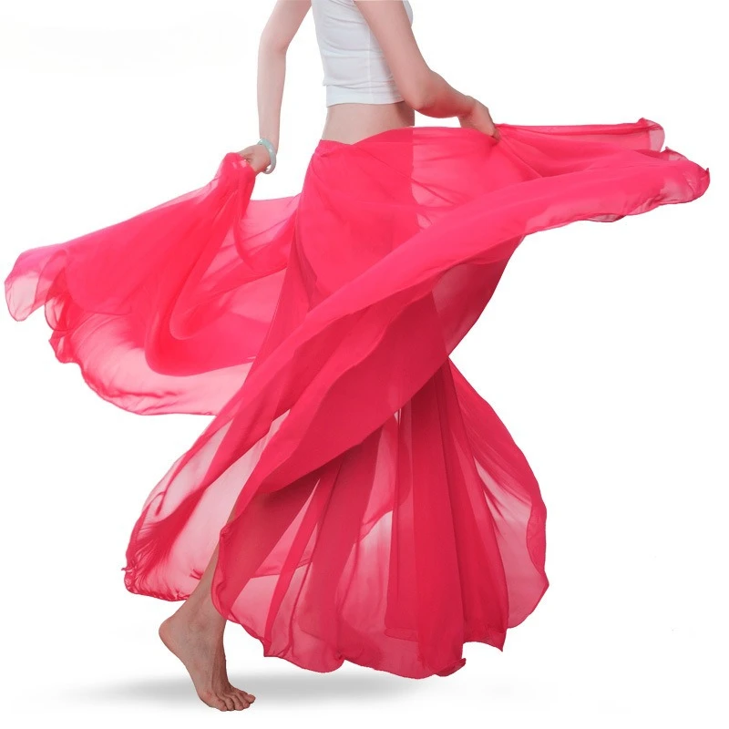 Trajes de dança do ventre personalizados, vestido inferior, meio corpo, saia longa, plus size, roupa de dança oriental, gordura mm720 graus, saia grande balanço