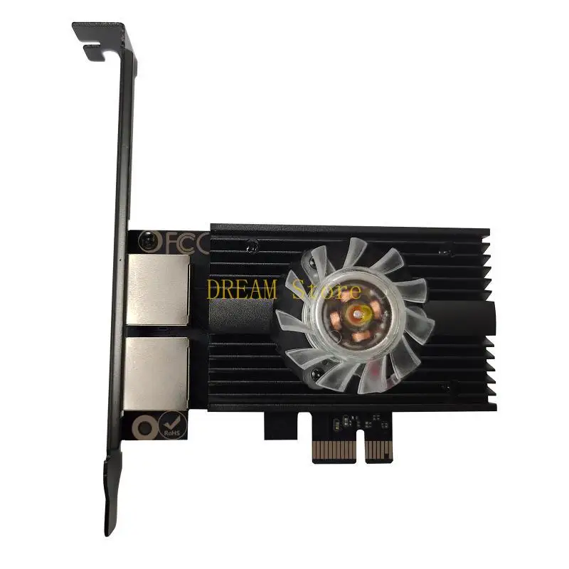 RTL8125B Chip Gigabit Card High Speed 10/100/1000Mbps RJ45 Ethernet Dual Port 2.5Gbps Game Desktop PCI-E Best Sale
