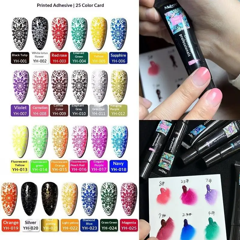Colorful Nail Art Stamping Polish Wash Free Steel Plate Transfer Printing Special Gel High Saturation Nail Polish Gel Paints