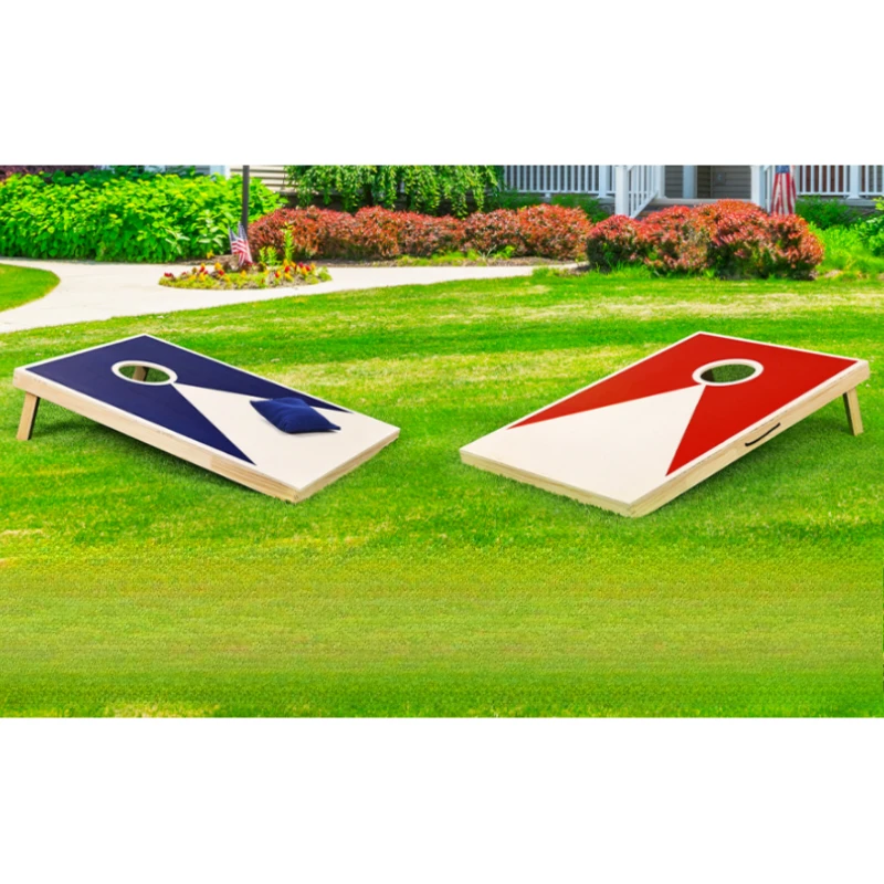 

Solid Wood Premium Cornhole Set - 3 Feet X 2 Feet Game Boards, Includes Set of 8 Corn Hole Toss Bags