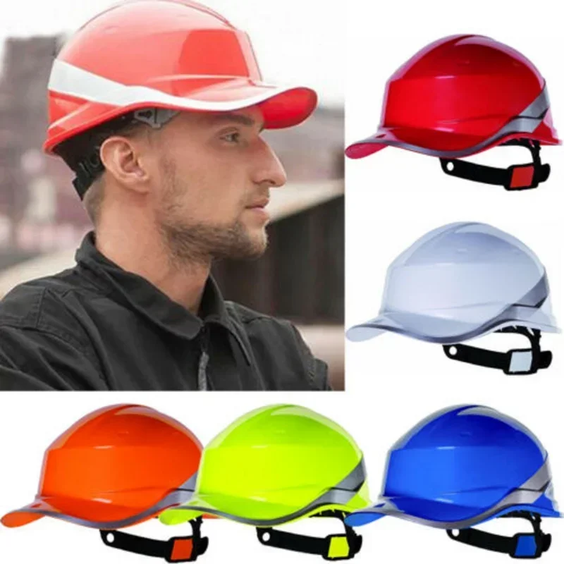 High Visibility, Reversible, Baseball Style Safety Helmet, Sticker Hat, Bump Cap for Security Protection in Construction