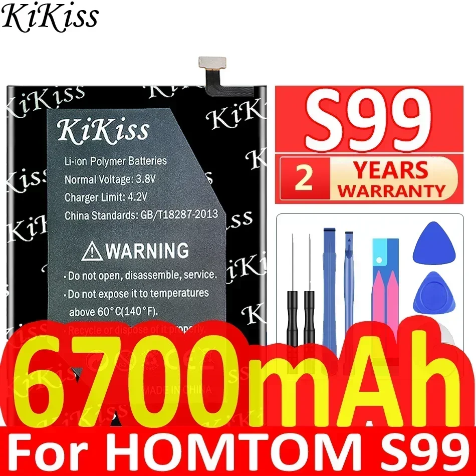 KiKiss Battery 6700mAh For HOMTOM S99 phone For Homtom S 99 HomtomS99