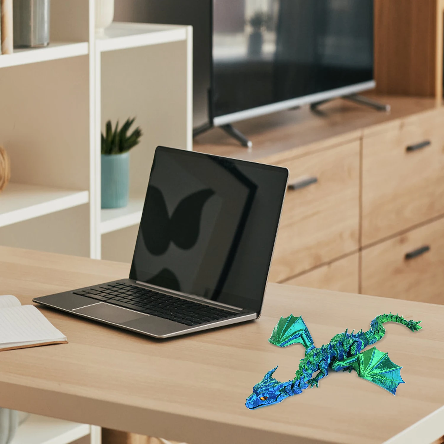 3D-geprinte Geïntegreerde Kristallen Drakenverbinding Zorgt Voor Vrij Verkeer, Decompressie, Speelgoeddecoratie En Cadeau Geven