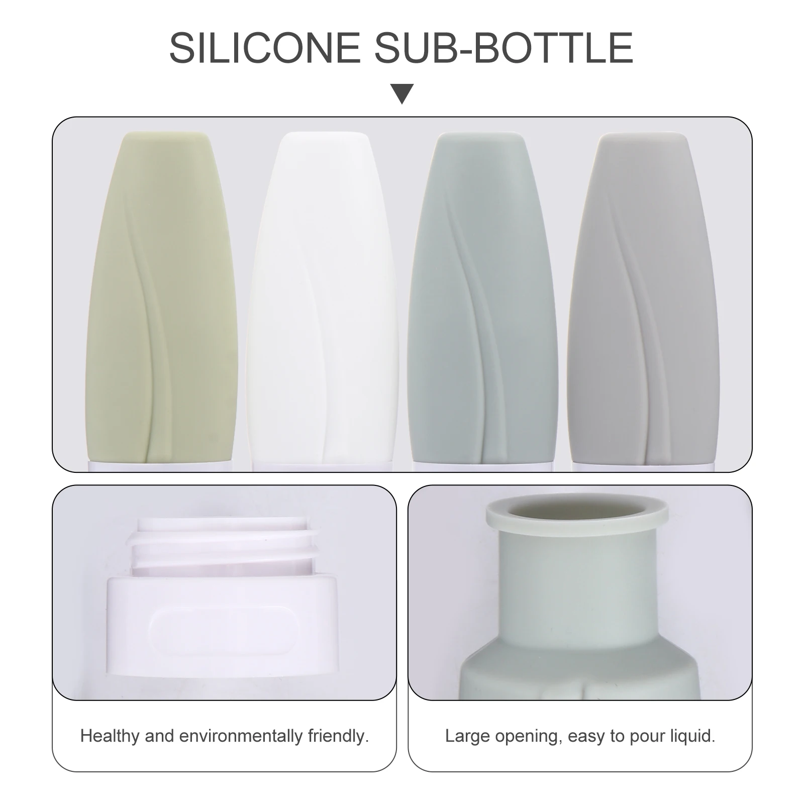 

4 Pcs Refillable Bottle Set Household Lotion Container Empty Bottles Containers