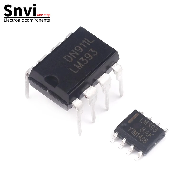 LM393 N/P LM393DR SOP-8 voltage comparator chip IC DIP-8 dual comparator chip