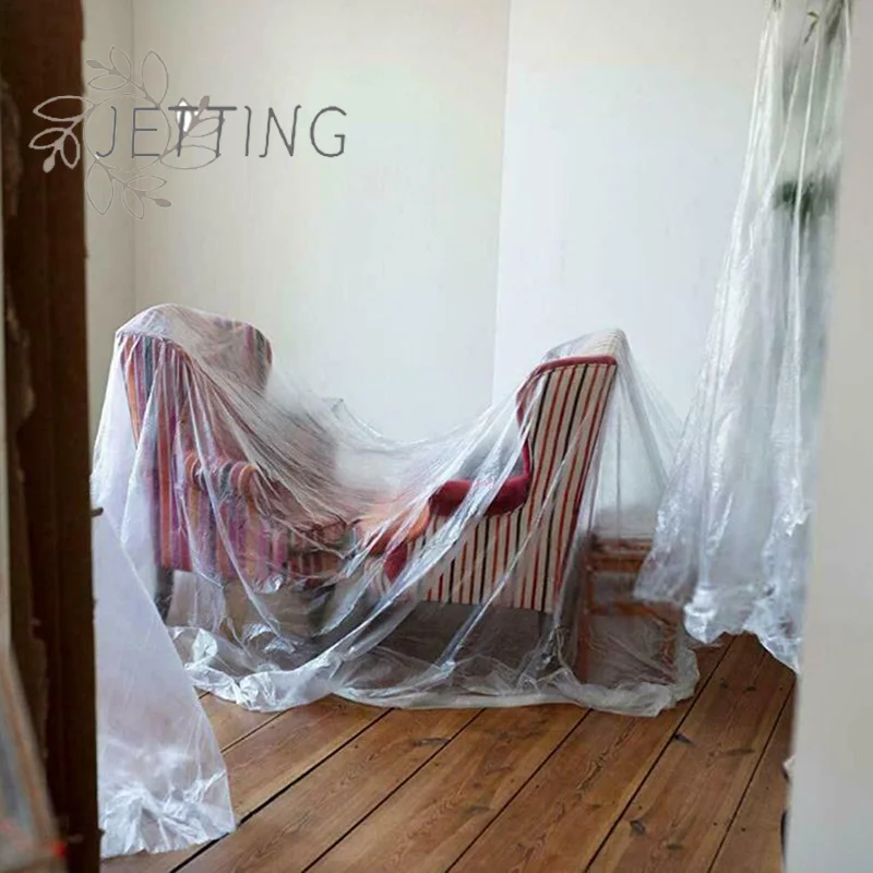 

Hot 1PC plastic furniture dust cover,Waterproof car dusty bed Sofa Dust Proof Cover