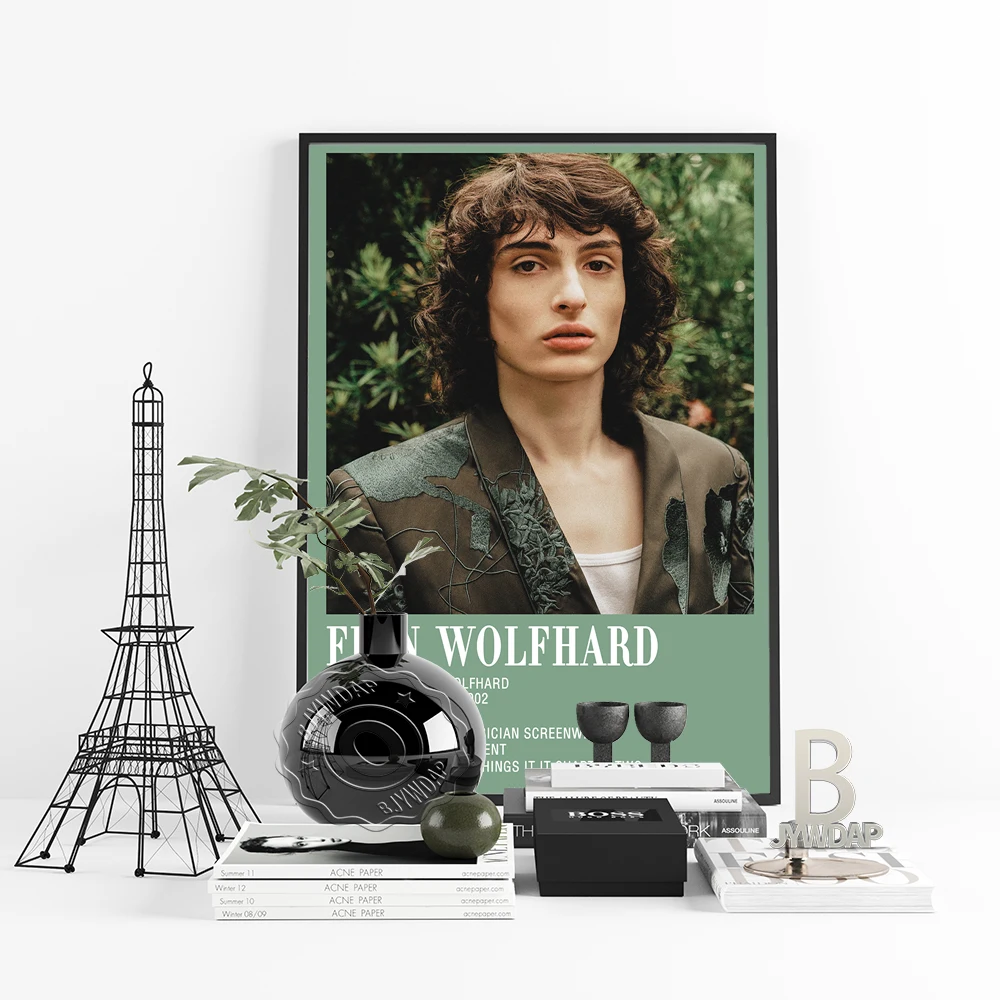 Finn Wolfhard Actor Singer Print Poster Modern Wall Art Pictures Canvas Painting Fans Room Home Decoration