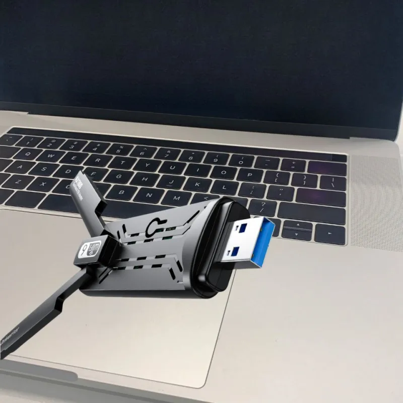 Driver Free Wifi6 USB WiFi Adapter AX1800 Dual-band Wireless Network Card Receiver Transmitter