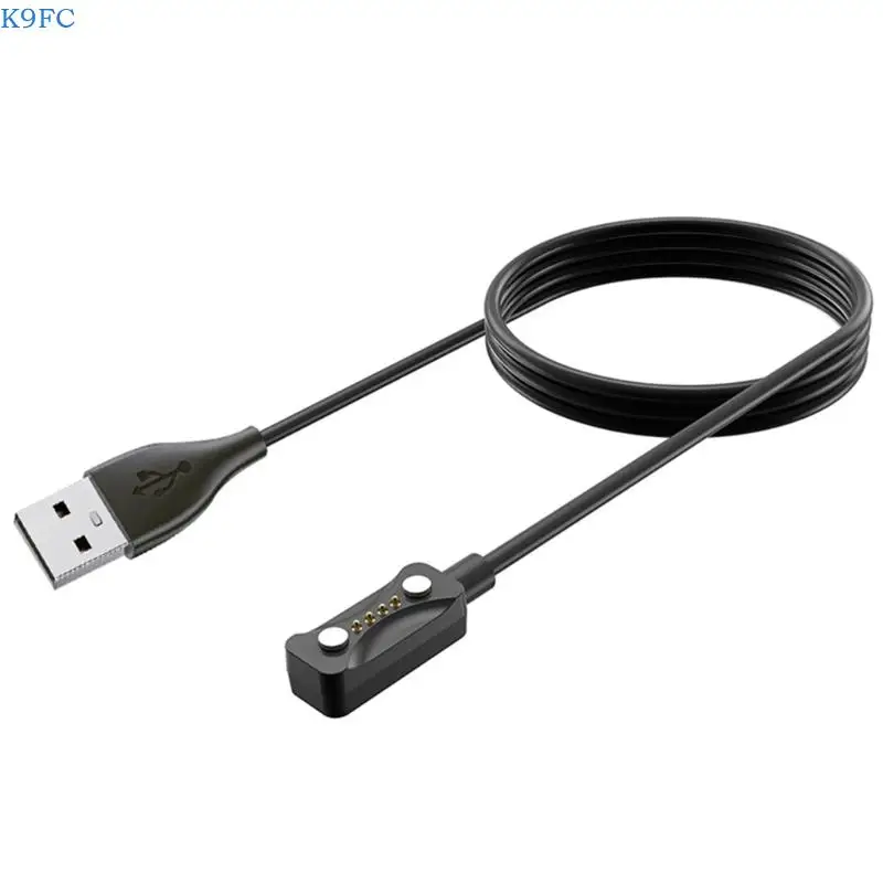 

K9FC 100cm Fast Charging Cord USB Power Cable for Pacer Smartwatch Lightweight & Portable Design Black
