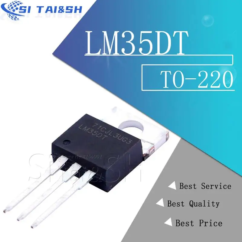 2pcs LM35DT TO220 LM35 TO-220 LM35D