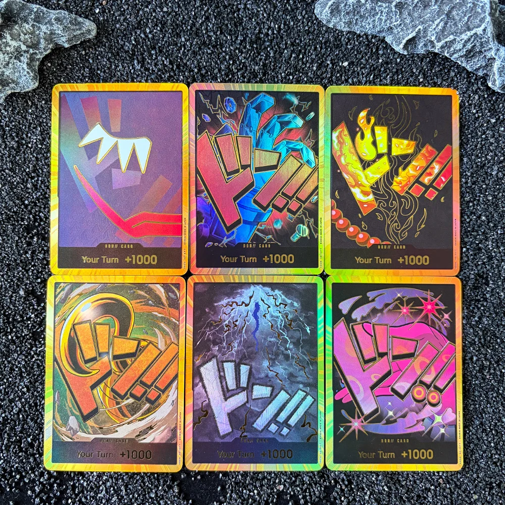 

Proxy OPCG TCG Card English Single Card GOLD DON Zoro Perona Trafalgar Law Kaido Anime Collection Card Self-Made Gold Flash Gift