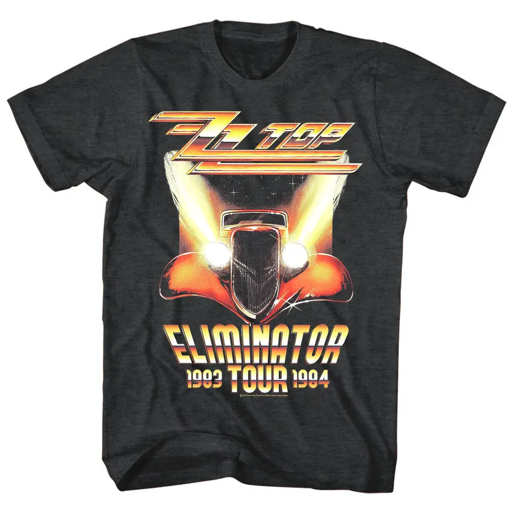 ZZ Top Eliminator Album Tour 1983 84 Men's T Shirt Car Rock Band Concert Merch