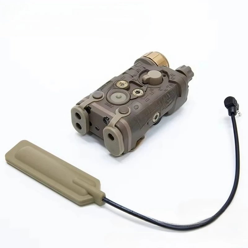 Mini PEQ-NGAL Tactical Accessory, LED Light + IR Red Laser Indicator for Airsoft Wargame Cosplay