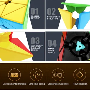 Moyu Mleilong Professionelles Spezialgeschwindigkeits -Puzzlespielzeug, Magic Pyramid Cube, Magic Cube, Original, 3x3, 2x2, 3x3, 3x3 9 Hauptverkaufswürfel Magie 2x2 Professional - №3