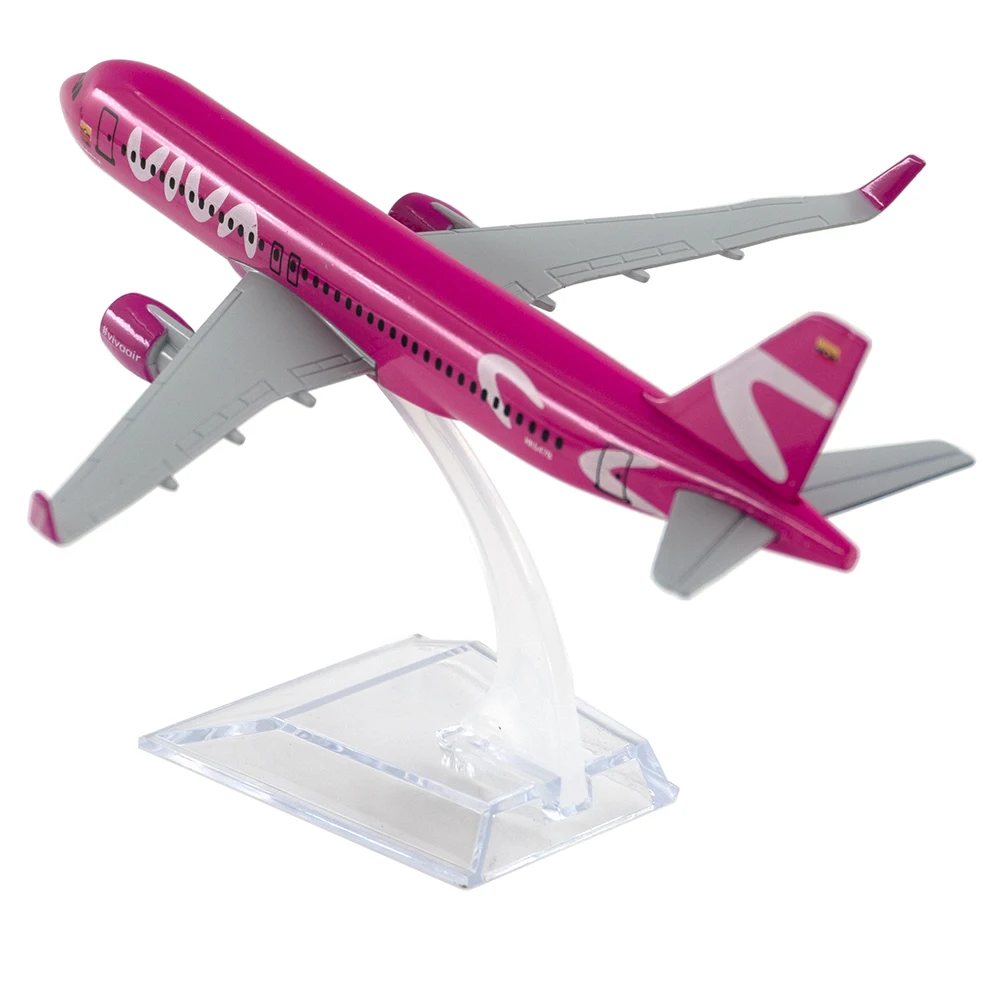 1/400 Scale Aircraft Viva Air Colombia Airbus A320 16cm Alloy Plane Model Children Kids Gift Cheap Toy