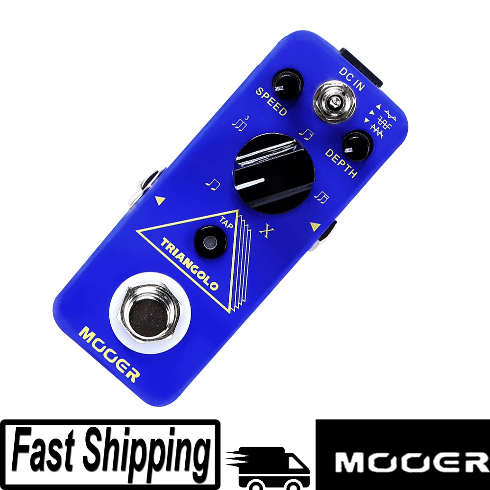

MOOER TRIANGOLO Guitar Micro Tremolo Pedal with 3 Selectable Wave Forms, 5 Different Sub Division Values, Guitar Gigging Effect