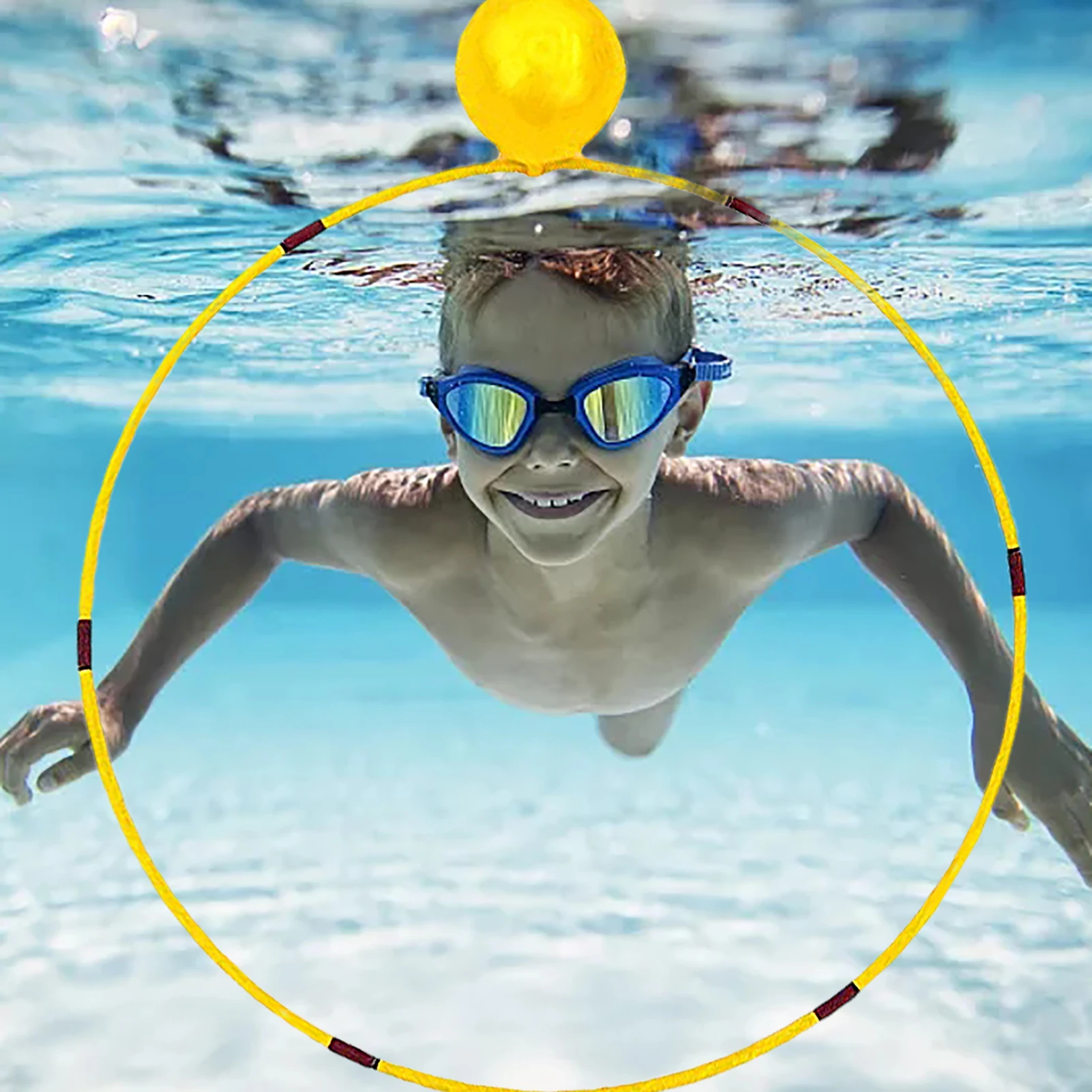 Diving Swim Rings Pool Toy Under Water Dive Swimming Through Games For Summer Pool Hoop Swimming Thru Underwater Games For Kids