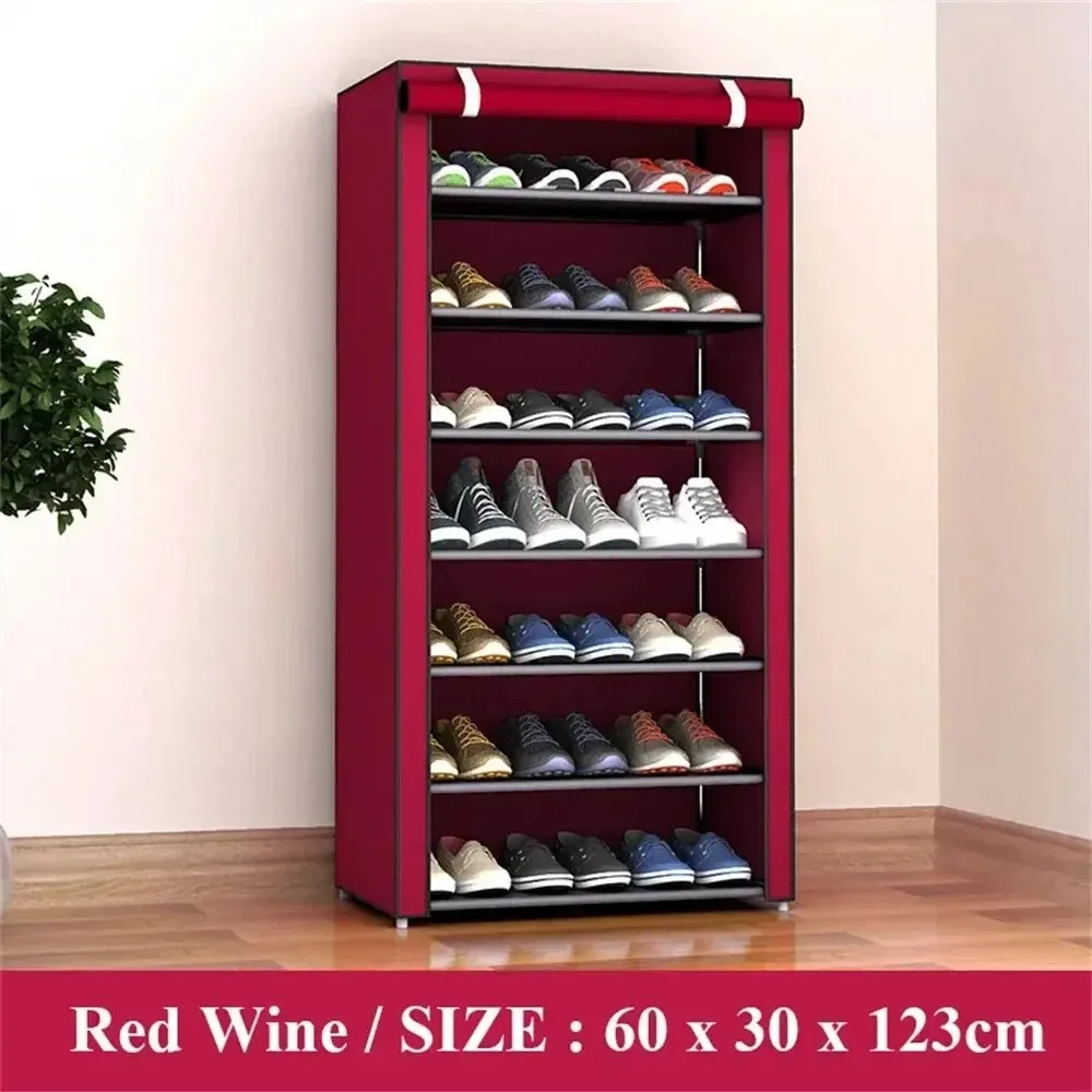 Multilayer Shoe Rack Organizer Nonwoven Fabric Hallway Entryway Stand Holder Space Saving Cabinet Home Furniture Dustproof Shelf