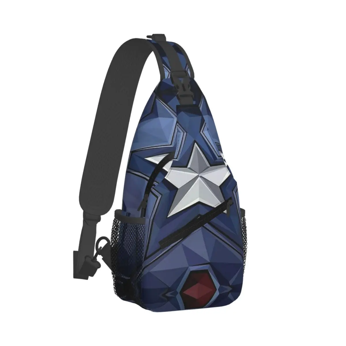 

Captain America Sling Bag Chest Crossbody Shoulder Sling Backpack Outdoor Hiking Daypacks Pattern Bookbag