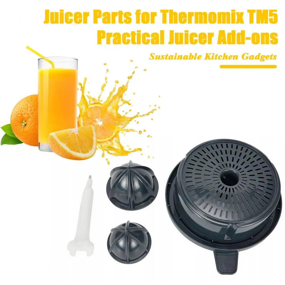 4Pcs Manual Juicer Set For Thermomix TM5/TM6 Sustainable Use Dishwasher Safe Food-Grade Materials Replacement Parts 착즙기 부품 세트