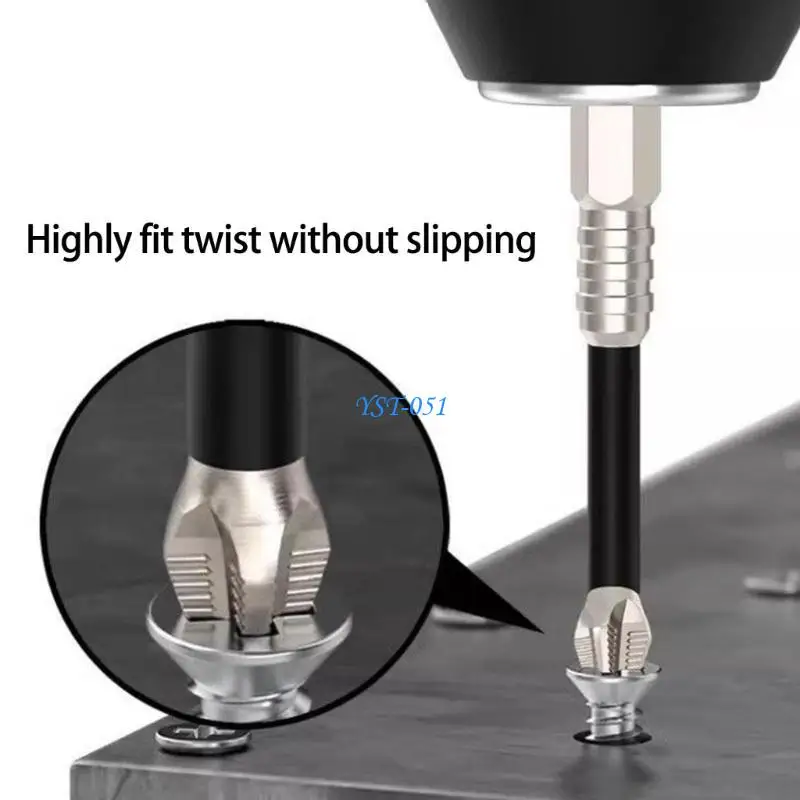 

E15A 6Pcs K5 Screwdriver Bit Set Crossing Driver Bit Set Impact Screwdriving Drill Bits Set 1/4 Inch Shank