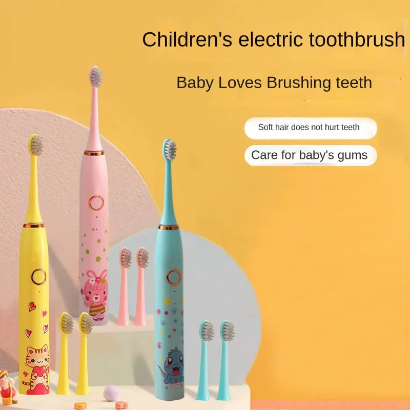

Kids Cartoon Sonic Electric Toothbrush Replace The Toothbrush Head Children Clean Mouth Tooth Decay Toothbrush Sonic Brush Head