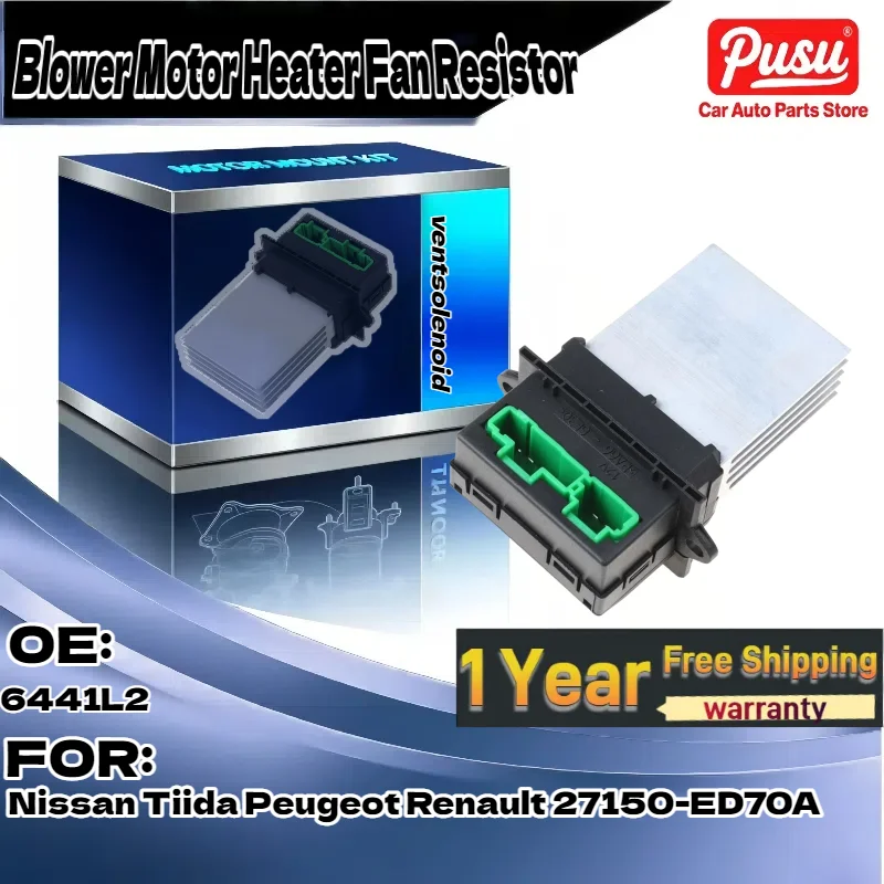 

For Nissan Tiida/Peugeot/Renault | Blower Motor Heater Fan Resistor | Parts 27150-ED70A, 6441L2