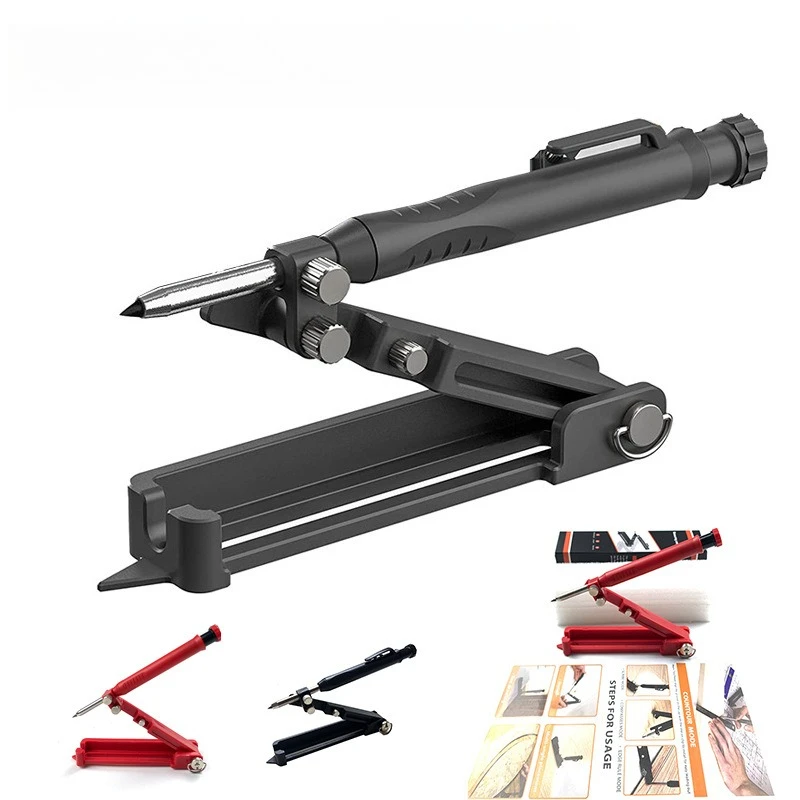 

Multifunctional Graffiti Tool with Deep-hole Woodworking Graffiti Line Measurement and Shaping Compass