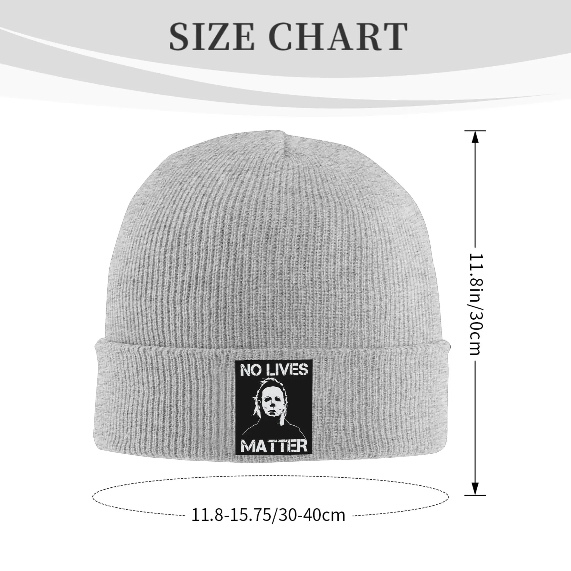 No Lives Matter Michael Myers Horror Winter Skullies Beanies Hat Warm Autumn Knitted Hats Bonnet Caps for Women Men