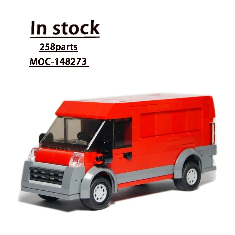 

MOC-148273 Small Red New Model Van Assembly Stitching Building Blocks Model 258 Parts Boy Birthday Building Blocks Toy Gift