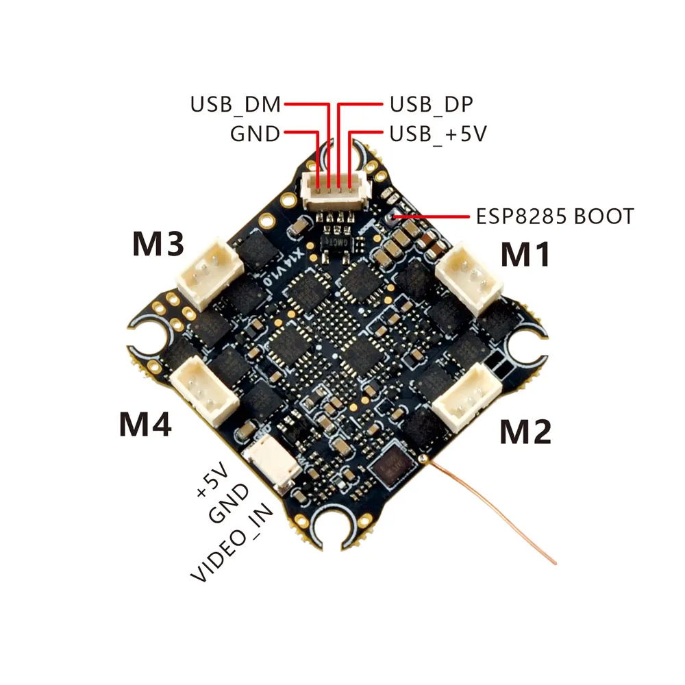 

HappyModel X14 ELRS 3.0.1 AIO Updated Version for X12 ELRS Built-in 12A 4-IN-1 ESC and OPEN VTX RC Accessories