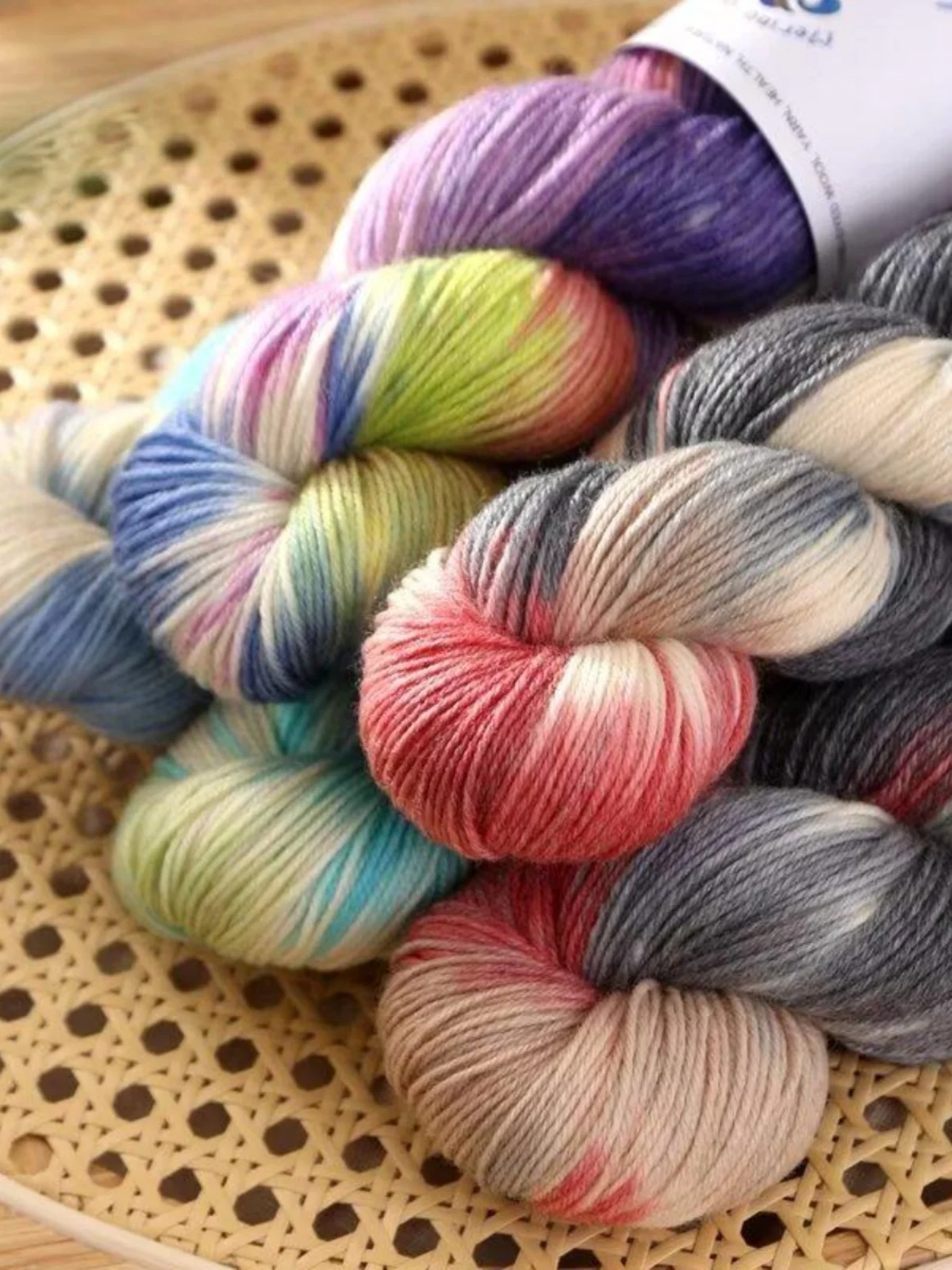 300 g/set Pluizig Gradiënt Segment Kleurstof Kinderen Wollen Garen Gebreide Trui Sjaal Handschoenen Wol Draad Huidvriendelijk Anti-krimp