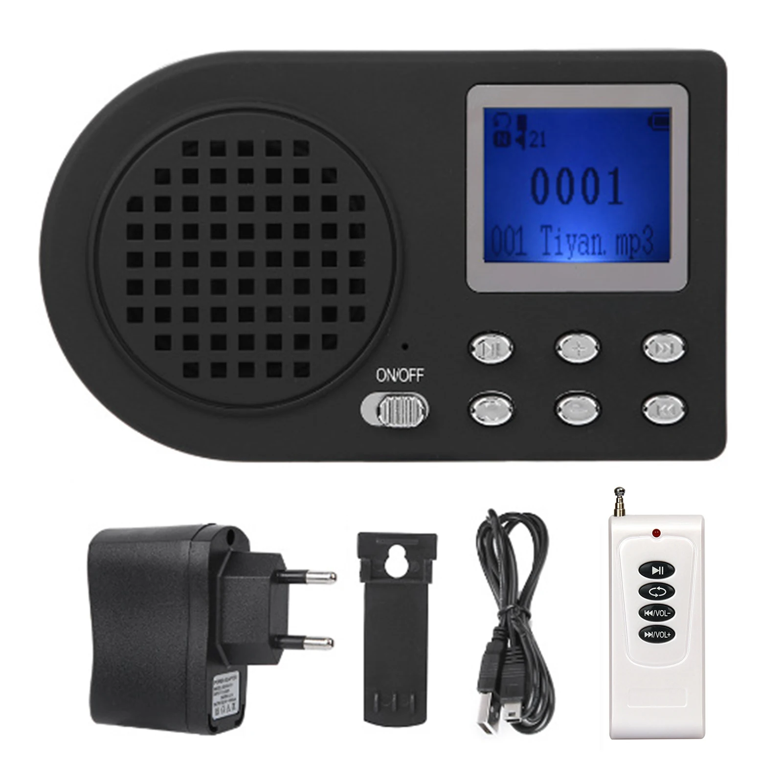 

Simulated Chirping Bird Outdoor Bird Chirping Amplifier with Wireless Remote 110 Animal Sounds MP3 Speaker chirping bird