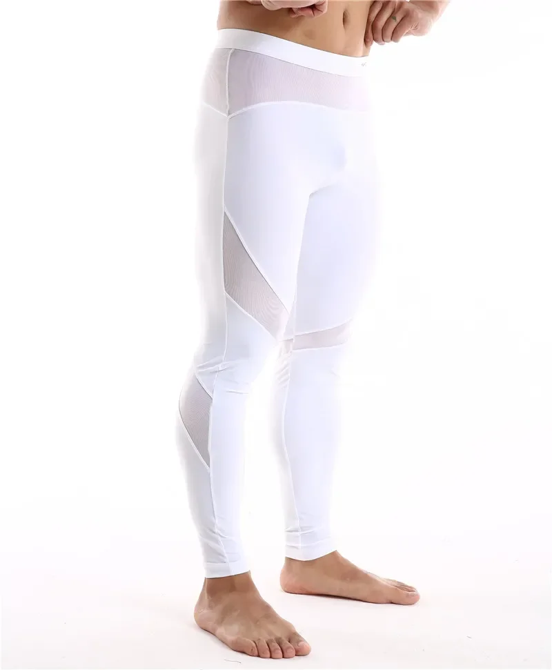 Men Themal Underwear Soft Comfortable Long Johns Stretch Termica Homem Pants Bottoming Trousers Summer Long Pants Men Long Johns image 4