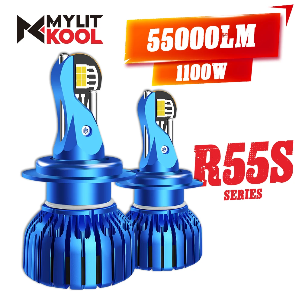 

H4 Car LED Headlight Bulb, Canbus No Error Low Beam High Beam Day Driving Running Light, H7 H1 H11 9005 9006 Auto Fog Lamp 6000K