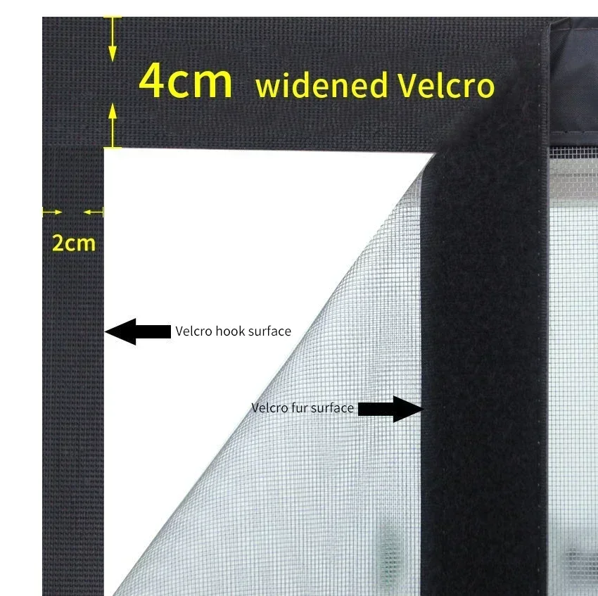 Magnetic Door Screen Custom Size Mosquito Net Curtain Fly Automatic Closing Mesh Kitchen indoor living room
