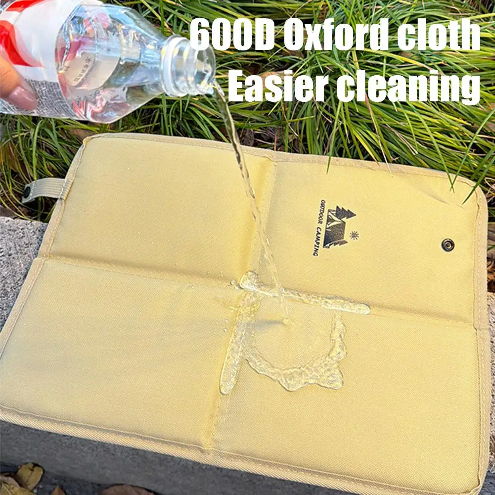 Portable Folding Camping Mat Outdoor Waterproof Oxford Cloth Foam Sitting Pad for Beach Hiking Picnic Dirty Prevent Seat
