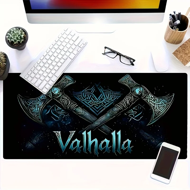 CIFBUY Design Washable Rubber Base Wrist Rest Rectangular Desk Mat for PC and Gaming Accessories Ideal Gift for Gamers