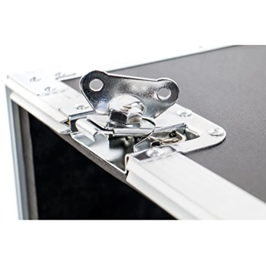 3-Space Amp Rack ATA Road Case 20 خارجي ألومنيوم متين أسود عميق مع داخلي ممتص للصدمات للنقل الآمن و Du