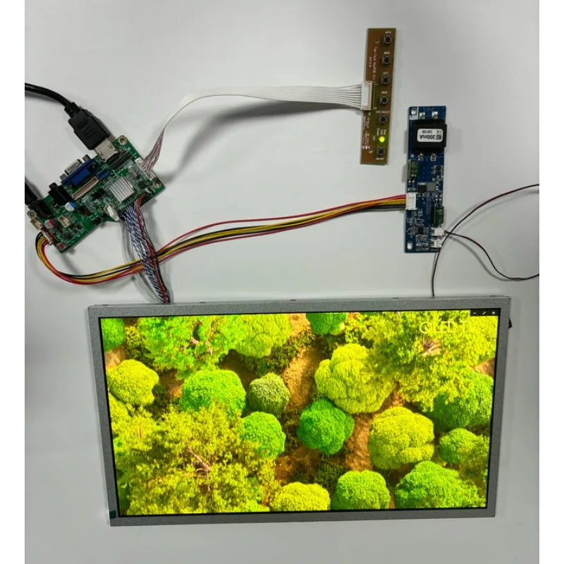 15.6 Inch 1080P TFT LCD Display Anti-glare Glass Screen 1500cd/m2 High Brightness Industrial LCD Module HD-MI Input Board