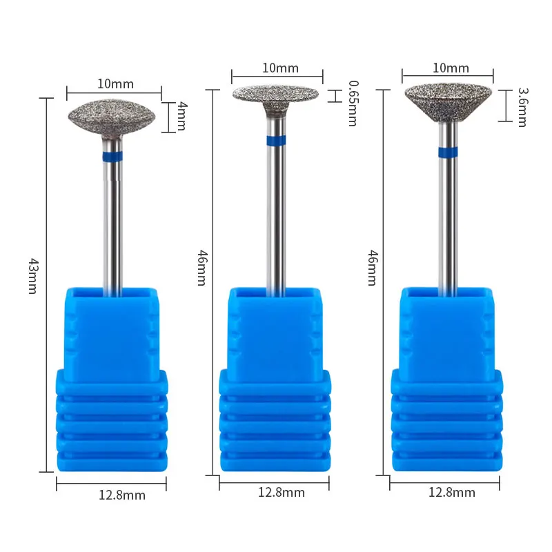 ダイヤモンドネイルドリルビットフライスカッターキューティクルクリーンジェルオーバーフロー除去マニキュア研削ヘッド爪アクセサリーツール